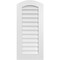 Ekena Millwork Arch Top Surface Mount PVC Gable Vent: Functional, w/ 3-1/2"W x 1"P Standard Frame, 18"W x 40"H GVPAR18X4001SF - alternate 1